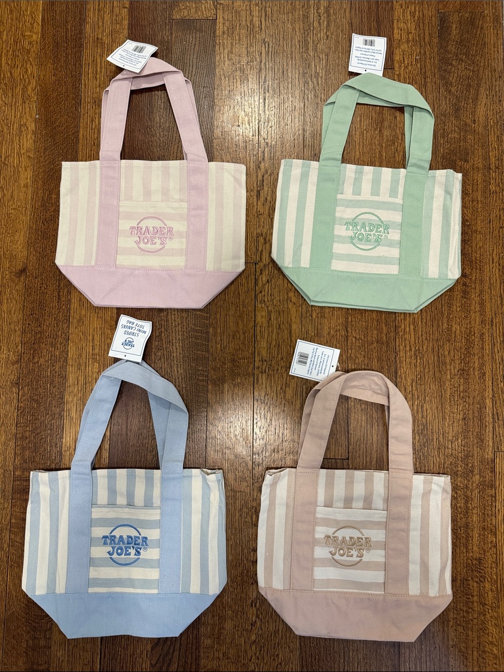 Trader Joe’s Totes Set of 4 Summer 2006